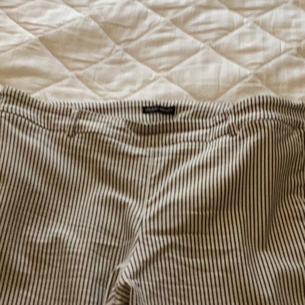 Hilary Ridley Striped Crop Pants